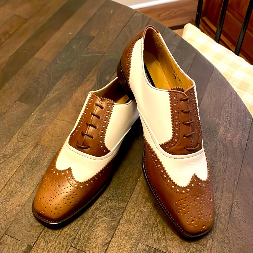 Wingtip Oxford shoes for women.